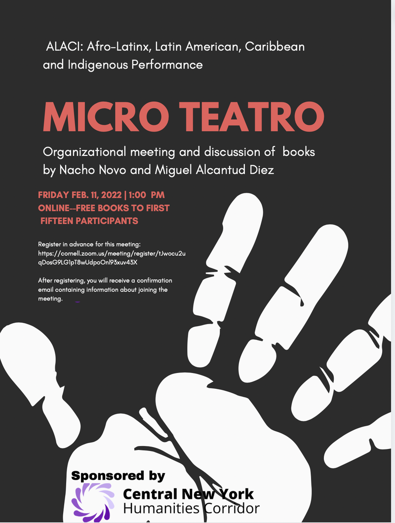 Flier advertising the Micro Teatro